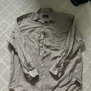 Eddie Bauer plaid long sleeve button up